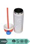 600ml New Collection Stainless Steel Thermos With/Without Straw, 6 Hours Hot/Cold, with Hand Strap - 4