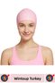 # Bone Flexible Soft Silicone Pool Sea Swimming Waterproof Ear Protection Large Size Hair Cap 2 Pieces - 3