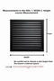 Black Aluminum Grille Ventilation 65X65