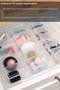 3 Pieces 5-Compartment Jewelry Box with Lid - Transparent Ring Necklace Earring Buckle Organizer Box - 4