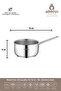 3-Piece Cool Induction-Compatible Stainless Steel Milk Jug Sauce Pan - 2