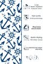 4-Piece Marine Pattern Throw Pillow Cover Waterproof Wipeable Digital Printed Ship Yacht Decoration Set06 - 2