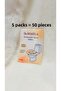 5 Packs - 50 Pieces - Toilet Seat Cover Seyahet Size - Disposable - Water Soluble