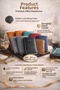 Turquoise Premium Leather Look Agenda 14X20 cm – Hard Cover Executive Planner with 7 Color Options - 3