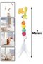 Adhesive Cat Play Rod - Rattling Cat Toy - Colorful Pompom Hacıyatmaz Toy Bouncing Ball - 2