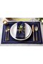 Piko Sarma Detailed Polyester Linen Seamless Presentation Napkin Navy Blue 40 X 40 - 6 Pieces - 3