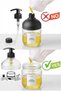Modern Glass Liquid Soap Dispenser and Detergent Dispenser Set Countertop Glass Soap Dispenser Sink Detergent Dispenser 425ml - 3
