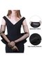 Long Size Lycra Black Color Adult Mega Tulle Gloves 53 cm - 3