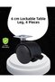 Lockable Furniture Leg 6 cm Set of 4 Floor Protector - 2