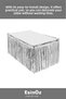 # Table Decoration Special Birthday Gender Reveal Party Sparkling Silver Girl/Boy Tasseled Table Decoration Skirt 70X250 - 5
