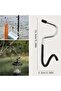 Multifunctional S-Shaped Pole Hanger Anti-Slip Stainless Steel Goods Hanging Hook for Camping - 4