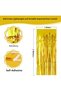 Gold Gold Color Extra Metalized Shiny Fringed Backdrop Curtain Imported a Quality 1X2 Meter Nessiworld