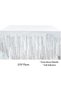 Silver Metallized Table Skirt 275X75 cm – Self Adhesive