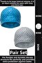 # Bone Soft Elastic Silicone Pool Sea Swimming Ear Waterproof Cap Large Size Hair Cap Double Set