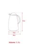 1.5 Lt Thermal Insulated Tea and Cold Water Thermos Transparent (Keeps Hot for 12 Hours & Has Glass Inside) - 4