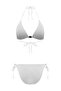 Ecru Triangle Covered Regular Waist Bikini Set with Accessories Tbess26Bt00054 - 4