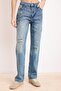 Mavi Yüksek Bel Yırtıklı Straight Jeans TWOSS26JE00070 - 3