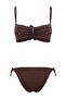 Brown Strapless Covered Floral Applique Normal Waist Regular Bikini Set Tbess26Bt00019 - 5