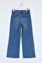 Mavi Yüksek Bel Az Esnek Culotte Bilek Boy Jeans TWOSS26JE00167 - 6