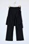 Limited Edition Siyah Etek Kapamalı Wide Leg/Geniş Paça Kumaş Pantolon TWOSS26PL00062 - 6