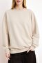 Taş Regular/Normal Kalıp Düşük Kol Uzun Kollu 3 İplik Şardonsuz Örme Sweatshirt TWOSS26SW00010 - 3