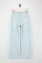 Açık Mavi DÖKÜMLÜ Normal Bel %100 Pamuk Uzun Boy Wide Leg Jeans TWOSS26JE00129 - 6