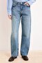 Premium Mavi Özel Kumaş Yüksek Bel 100% Pamuk Barrel Jeans TWOSS26JE00141 - 3