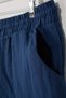 Beach Wear Navy Blue Muslin Woven High Waist Shorts & Bermuda Tbbss26Ap00005 - 5
