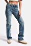 Women's Denim Color 4W5-32 Low Waist Straight Fit 100% Cotton Denim Jean