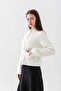 Women's Soft Snap Button Pocketed Diamond Patterned Cardigan - 2