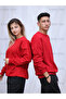 سترة رياضية كبيرة الحجم من Red Lover Couple Combinations، قطعتين - 3