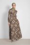 Skirt Fluffy Patterned Dress 4087