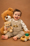 Baby Boy Jumpsuit with Car Embroidery - 3