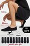 10 Pairs Unisex Cotton Plain Pattern Anti-Sweat Ballerina Socks