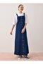 Cotton Denim Gilet Dress - Blue - Benin - 5
