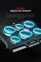 Ad-rc10 X-gust 6 Fanlı Rainbow Notebook Soğutucu Stand-siyah - 3