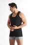 12 Pieces Men's Combed Cotton Classic Strappy Solid Colored Undershirt - 5