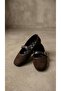 Women's Brown Buckled Suede 1 cm Mary Janes Ballet Flats BYNDSHR04 - 5