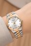Steel Cord Steel Case Women Wrist Watch Silver-Rose Sdfer188