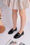 Arven Metal Buckle Stone Detailed Casual Women's Loafer Shoes - 9