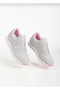 Unisex Ice Pink Lace-Up Mesh Breathable Comfortable Sole Kids Walking Sneakers Sneakers - 3