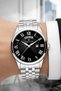 Steel Cord Calendar Men's Watch Bracelet Gift Silver-Black Sddk097 - 5
