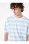 Regular Fit Short Sleeve Crew Neck Cotton Striped T-Shirt - 2