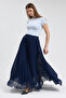 Maxi Length Chiffon Skirt - 7