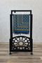 Patterned Metal Prayer Rug Stand