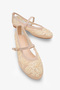 China Women's Beaded Embroidered Ballerinas - Beige - 2