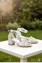 Silver Braided Stone Heelled Evening Shoes