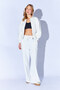 Ecru Elastic Waistband Detailed Palazzo Sweatpants |   Ek100689824 - 5