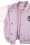 Girl's Purple Cream 3 Thread College Cardigan - 4