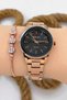 Women's Wristwatch - Stylish Steel Band and Case, Original and Guaranteed Rose Gold-Black Sdfer147 - 2